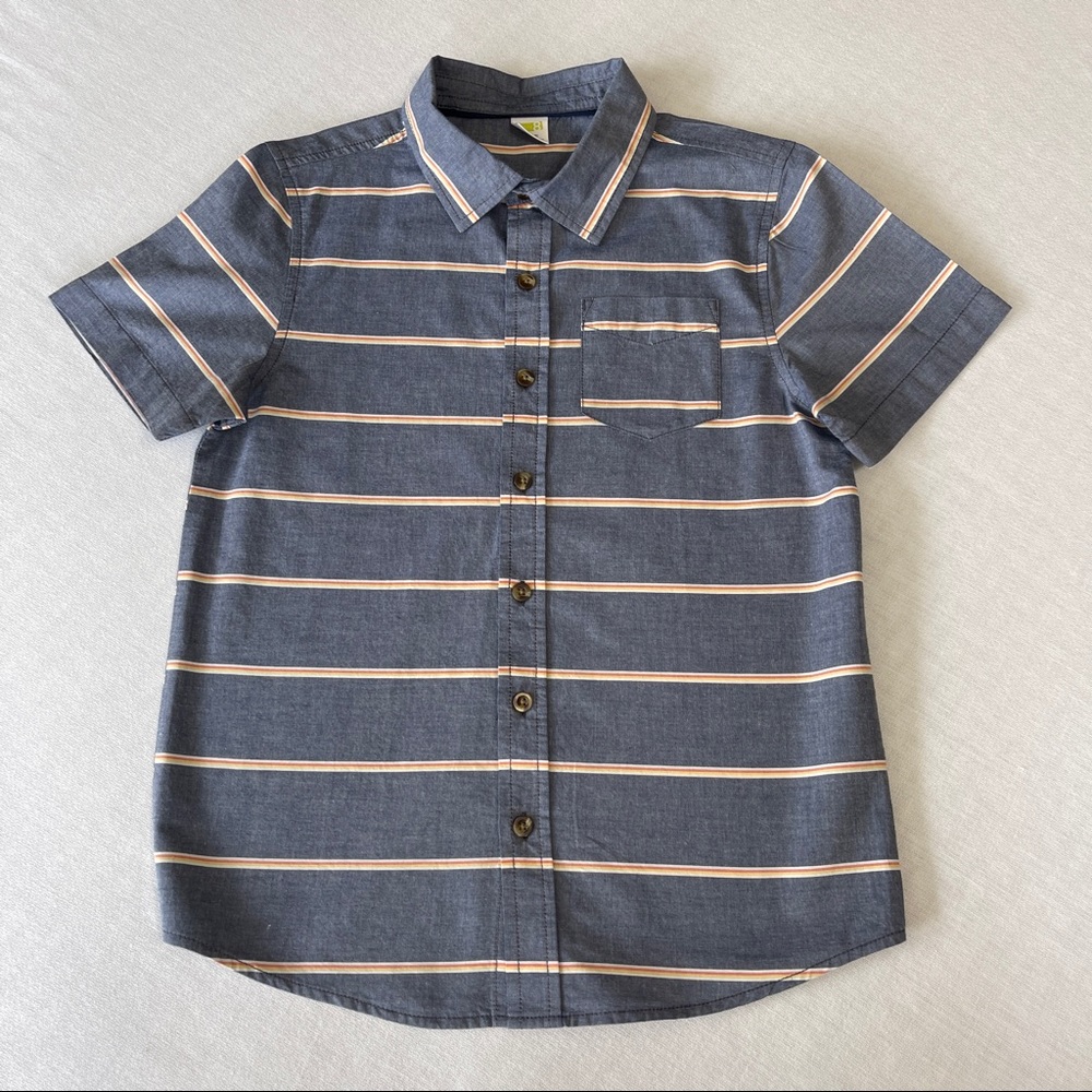 Crazy 8 Button Up Striped Shirt